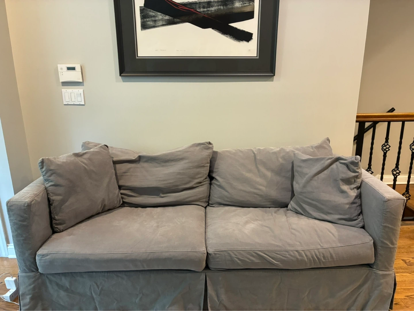 Crate and Barrel Washable Willow Sofa