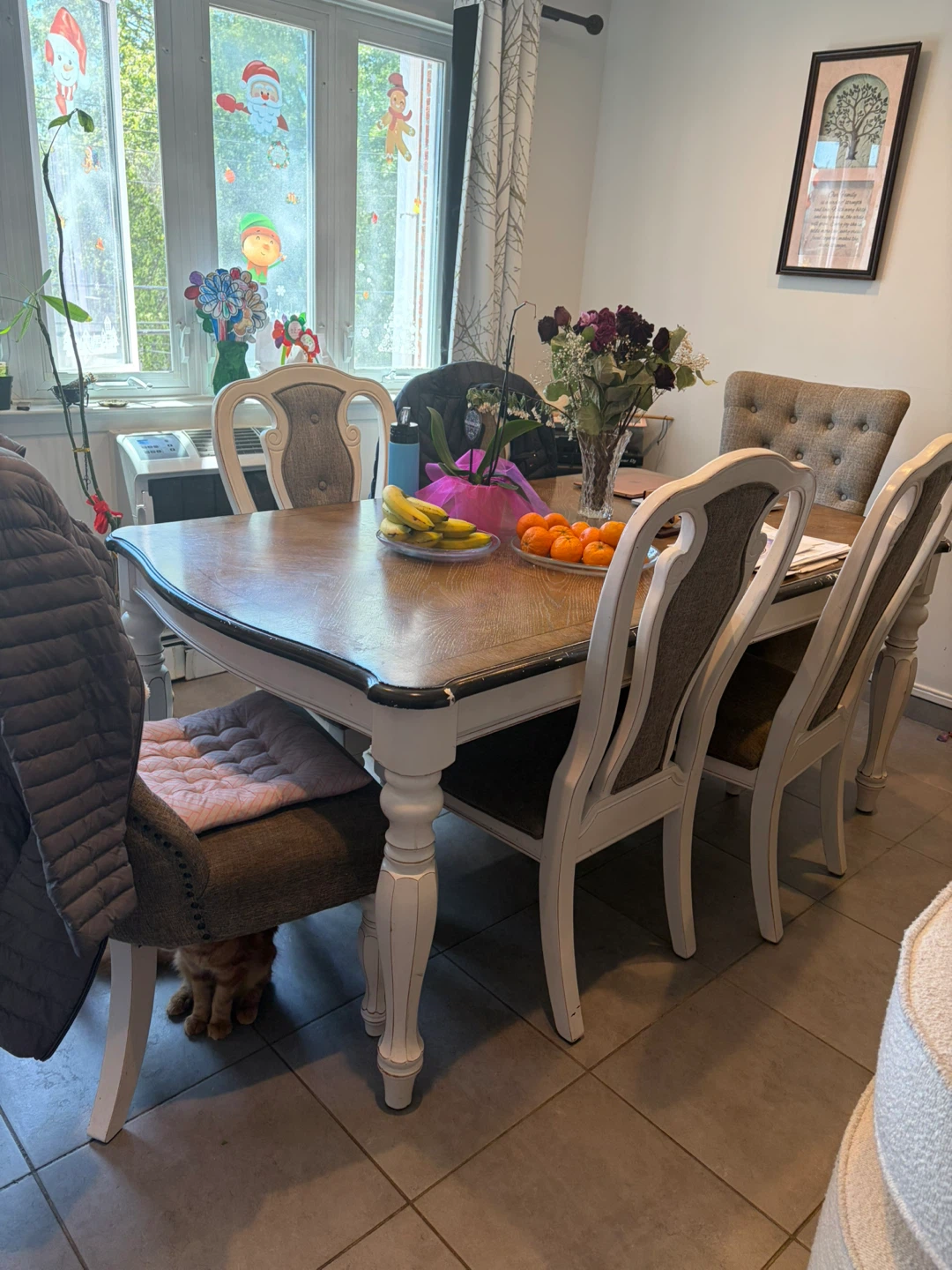 Farmhouse Dining Table and Chairs Set