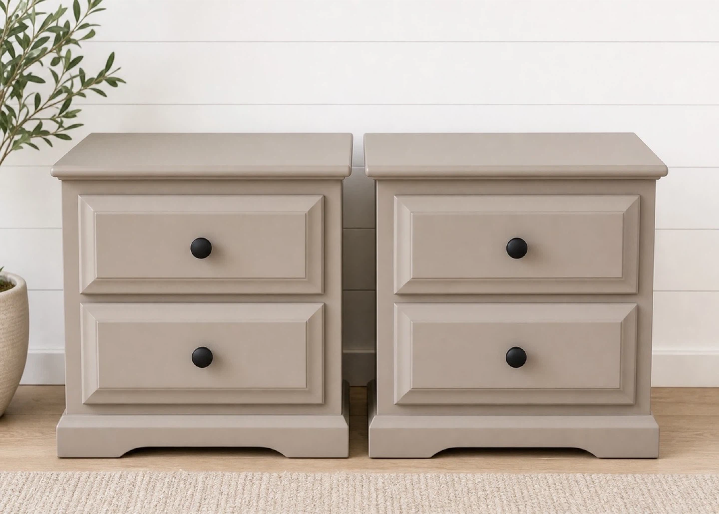 Pair of 2-Drawer Nightstands