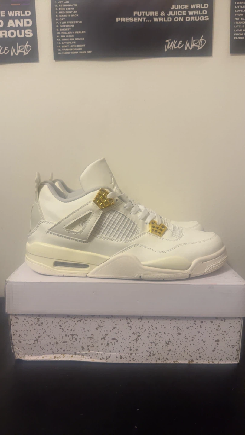 Brand New Jordan 4 Metallic Gold M11/W13 - photo 2