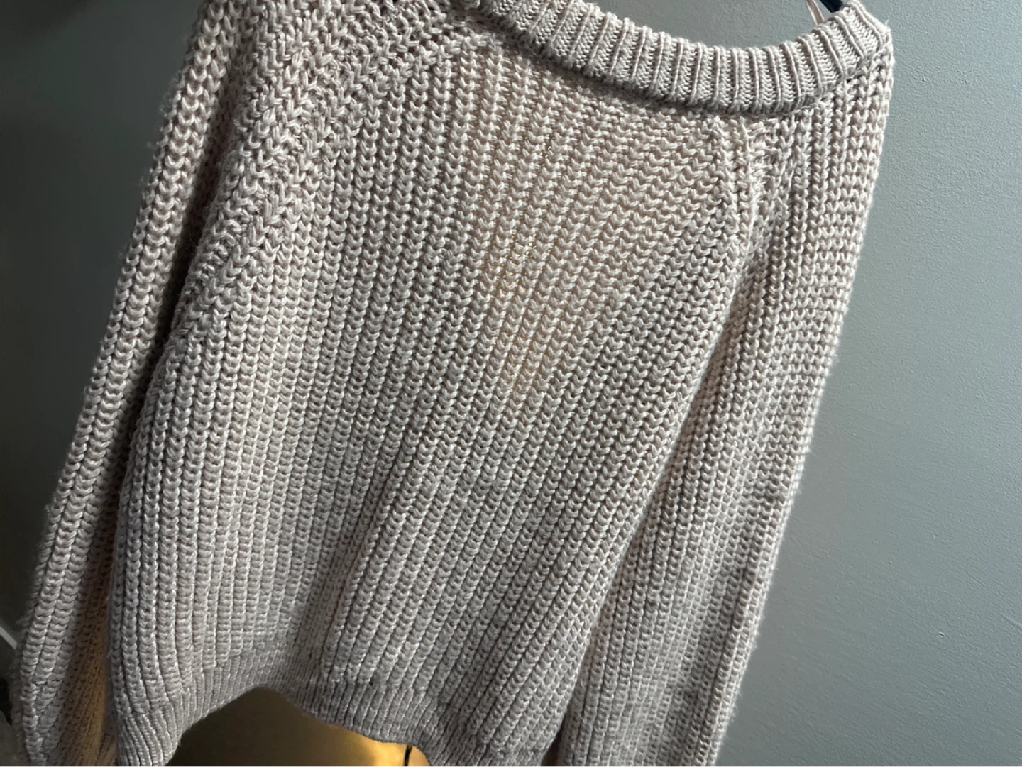 Garage Beige Chunky Knit Cardigan - photo 2