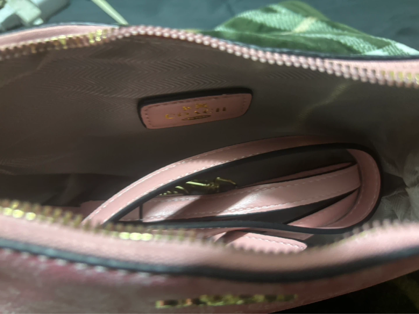 Coach Pink Signature Monogram Mini Shoulder Bag - photo 2
