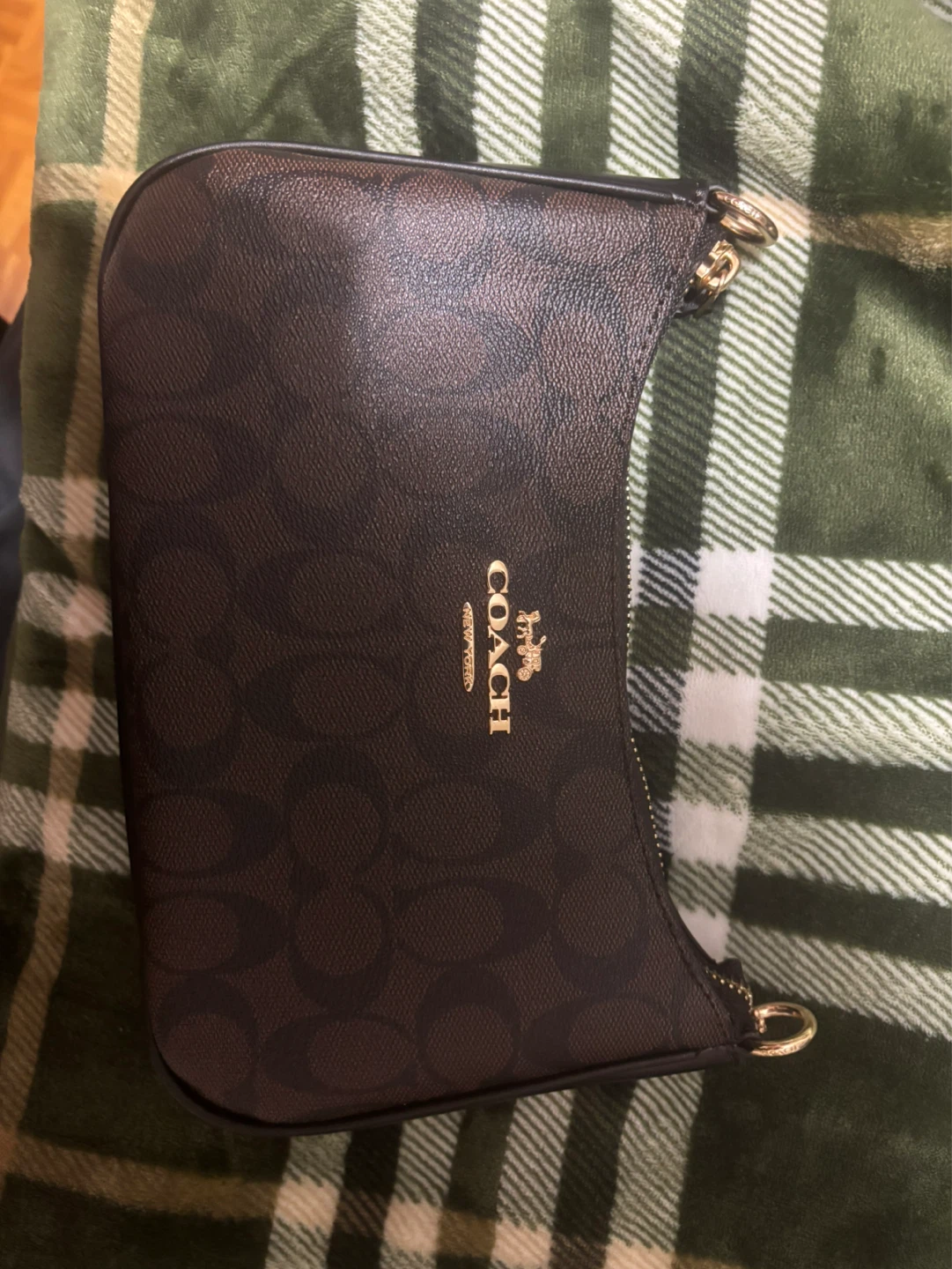 Coach Signature Brown Shoulder Bag