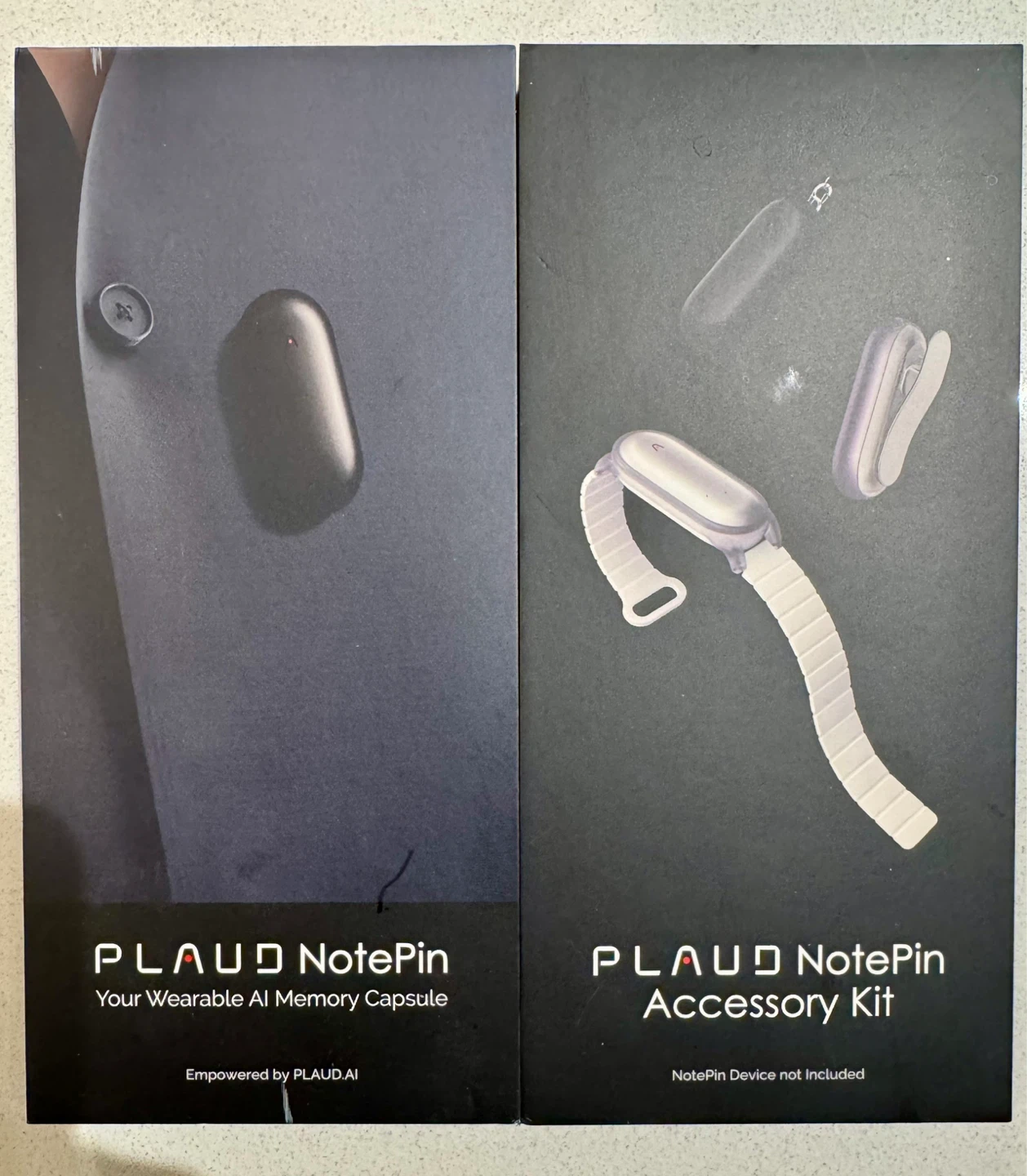 PLAUS NotePin Wearable AI Memory Capsule - Gray - photo 3