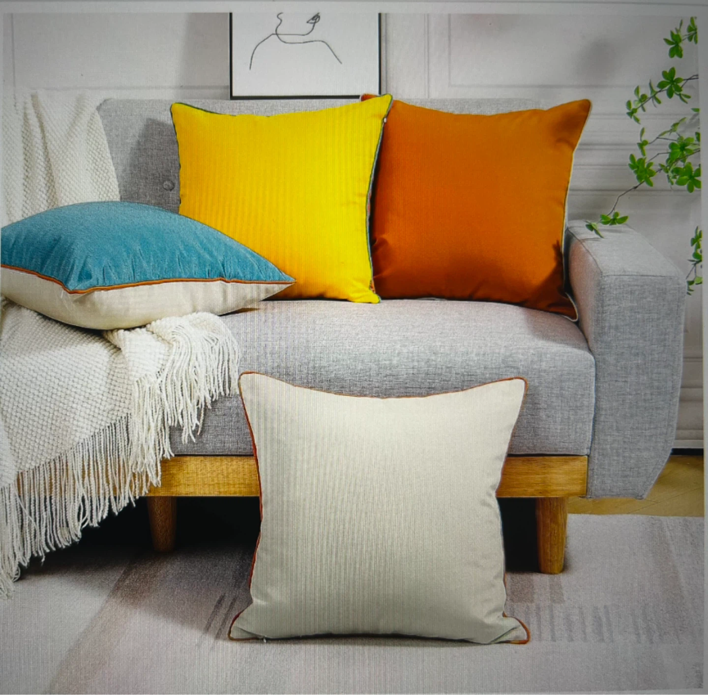 4 Pack Waterproof Throw Pillow Covers - photo 5