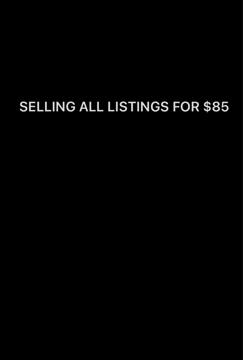 All Listings Bundle - $85