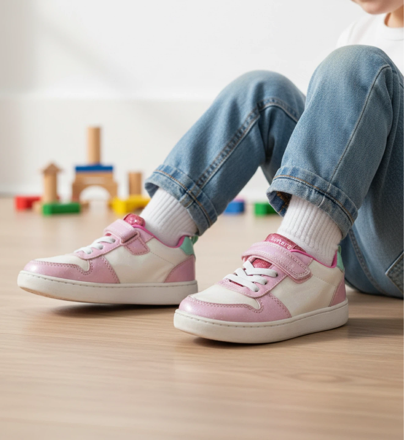 Carter's Pink & White Glitter size 11 kids