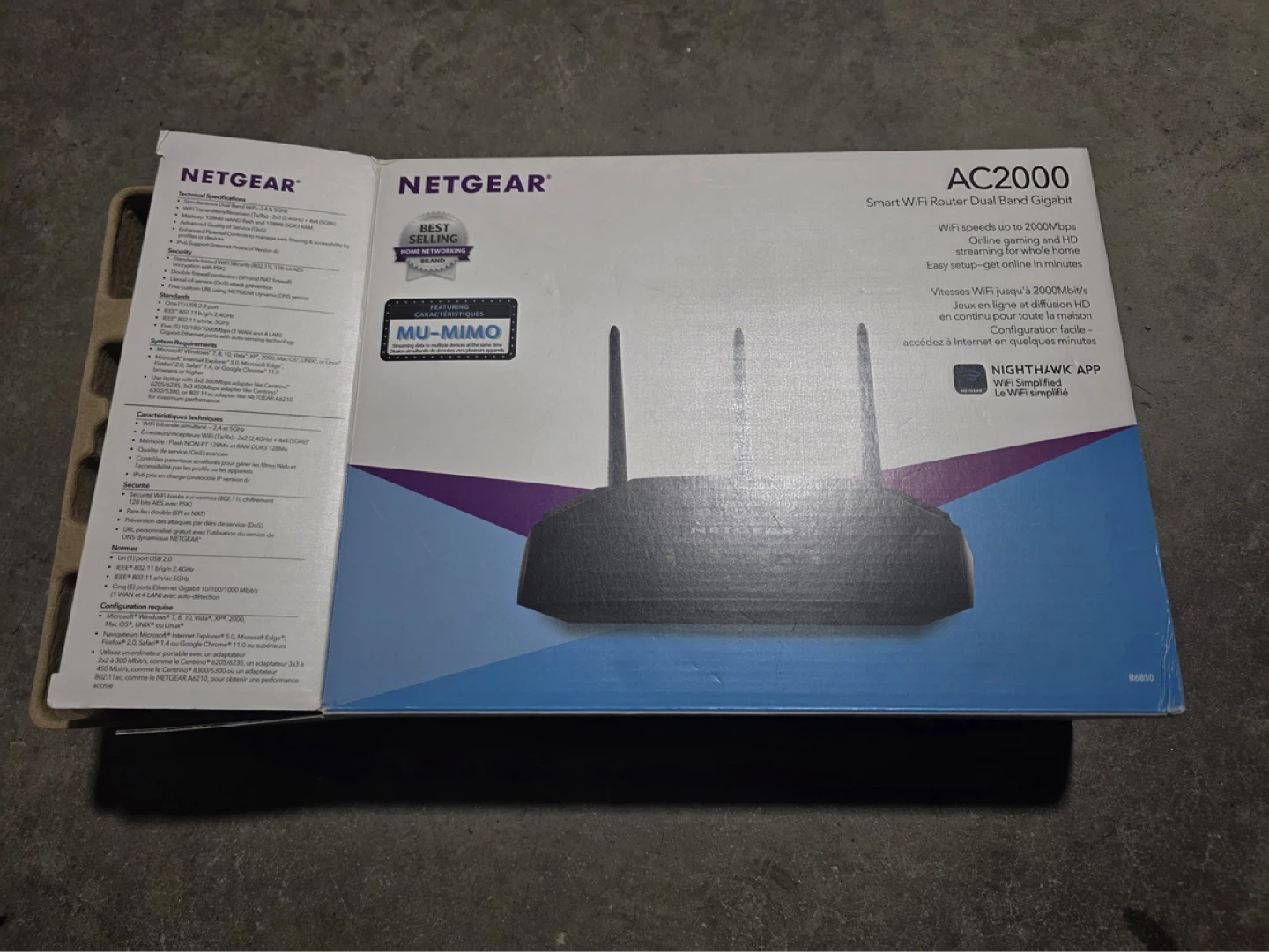 NETGEAR AC2000 Smart WiFi Router R6850
