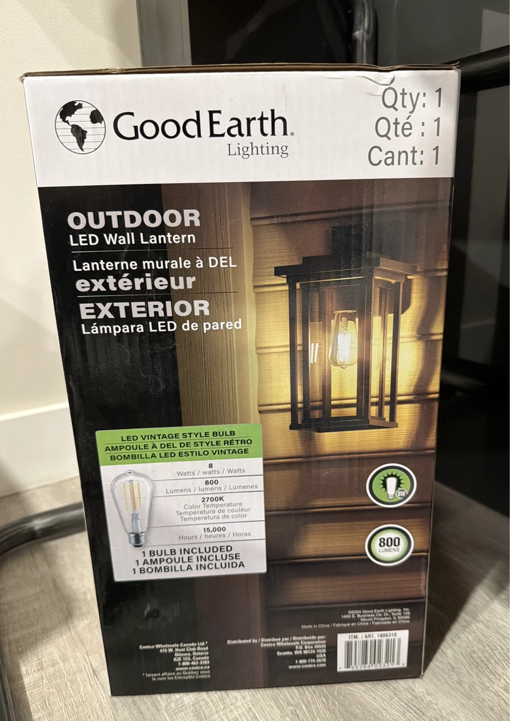 Good Earth Lighting Outdoor LED Wall Lantern