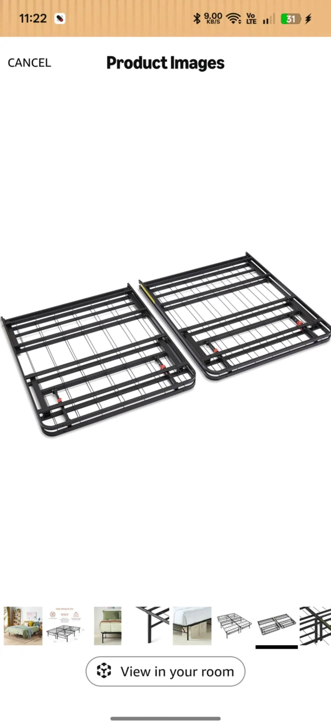 Queen Size Metal Bed Frame - photo 4