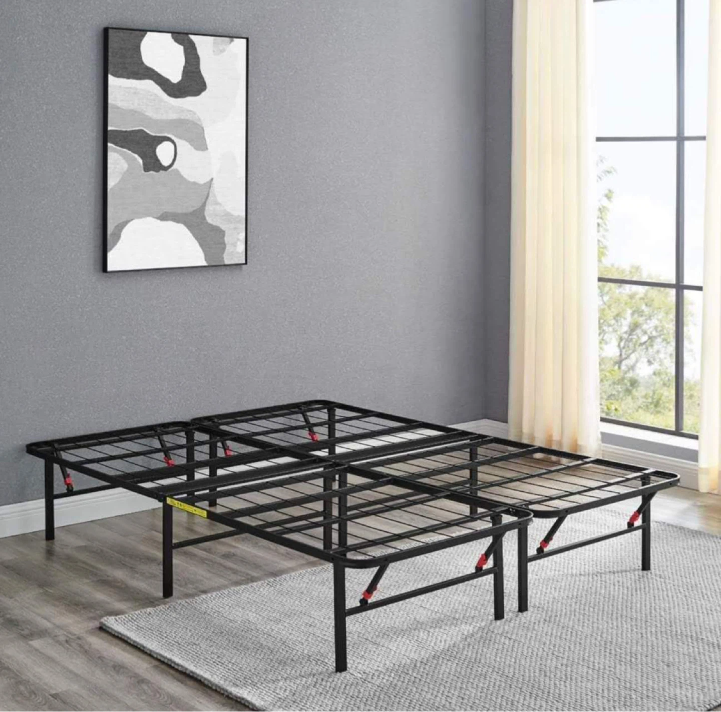 Queen Size Metal Bed Frame - photo 3