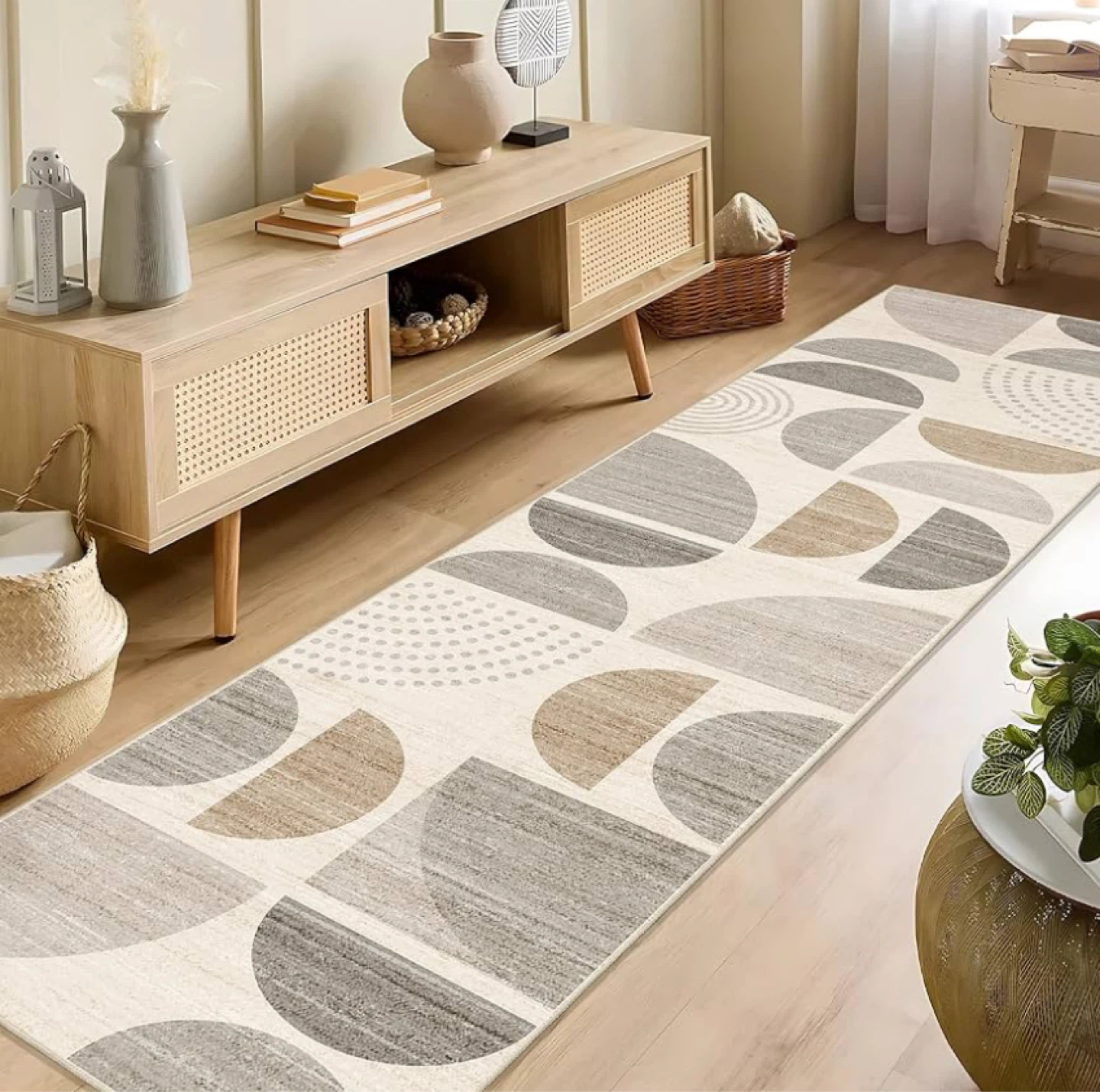 Boho  Runner Rug 2x8 .Soft Washable - photo 3
