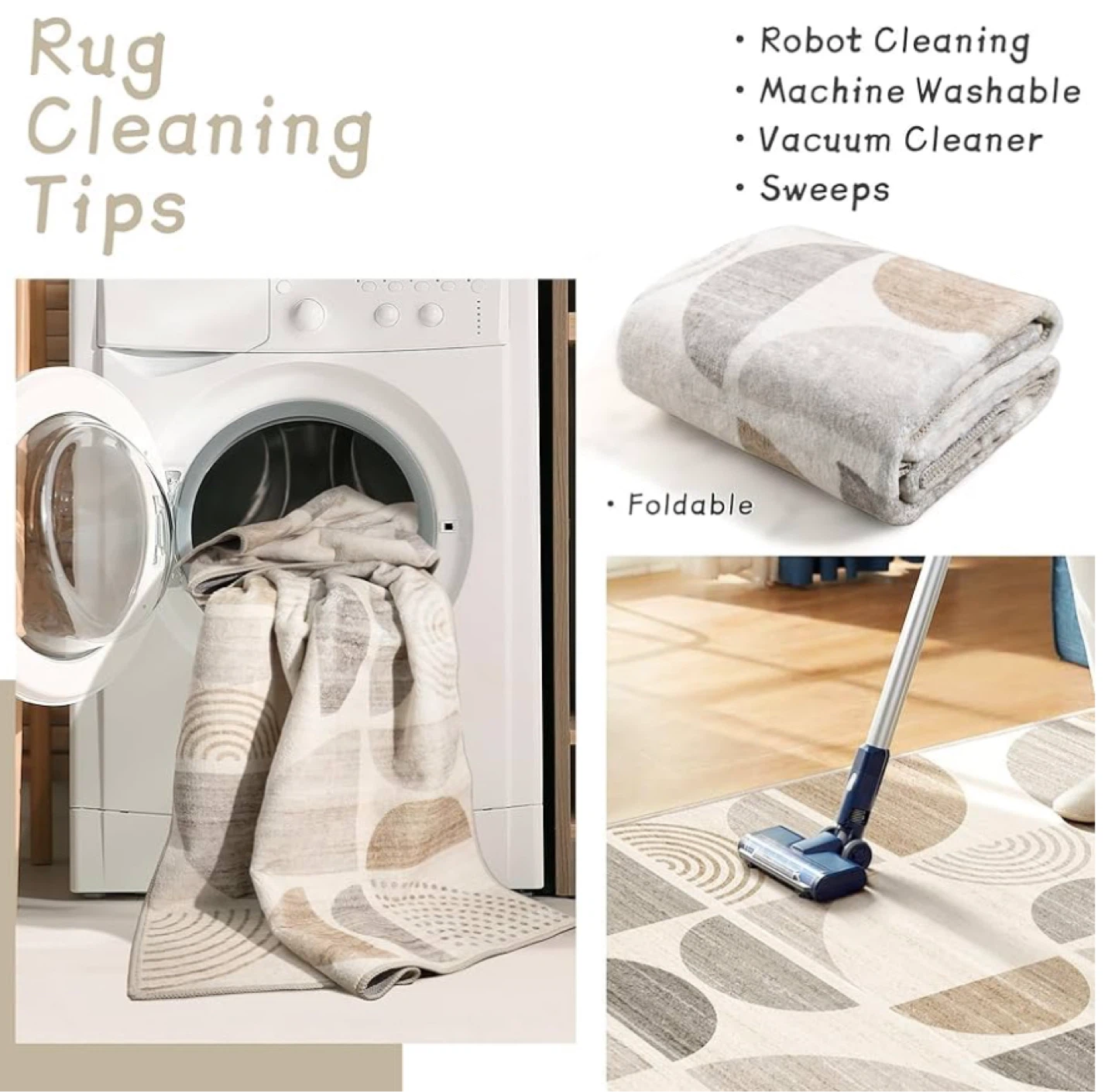 Boho  Runner Rug 2x8 .Soft Washable - photo 4