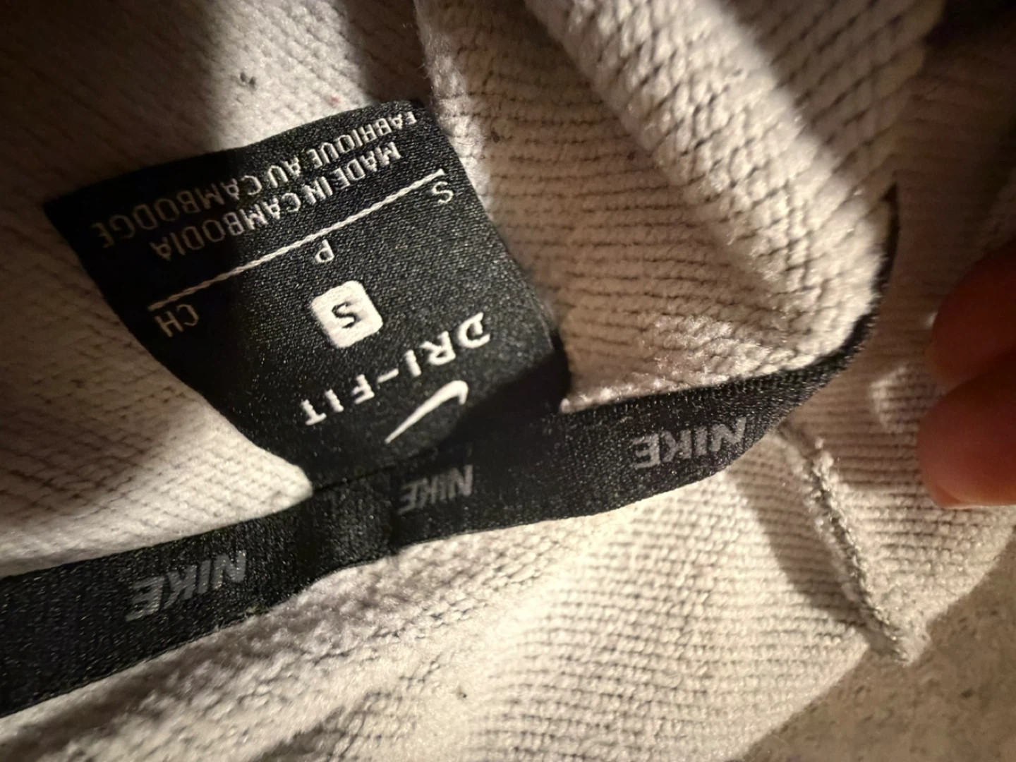 Nike Dri-Fit Grey Hoodie - Size S