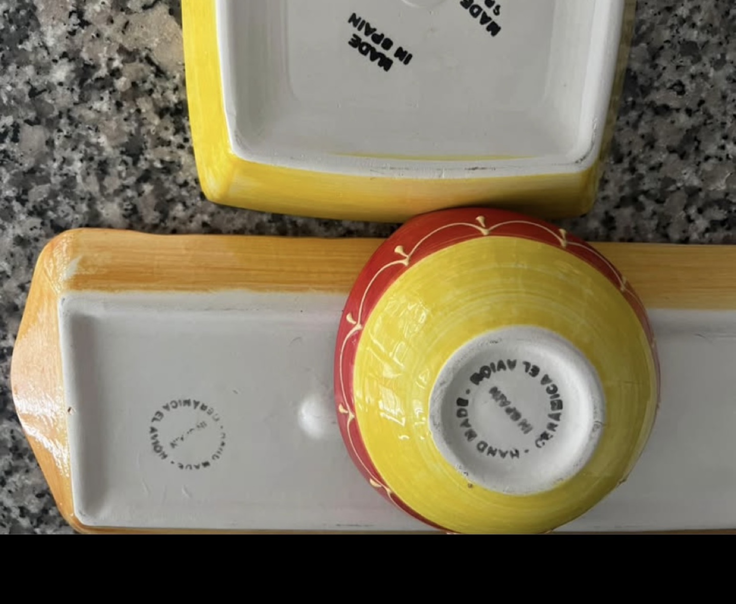 Hand-painted Ceramic Serving Bowl Set - photo 3