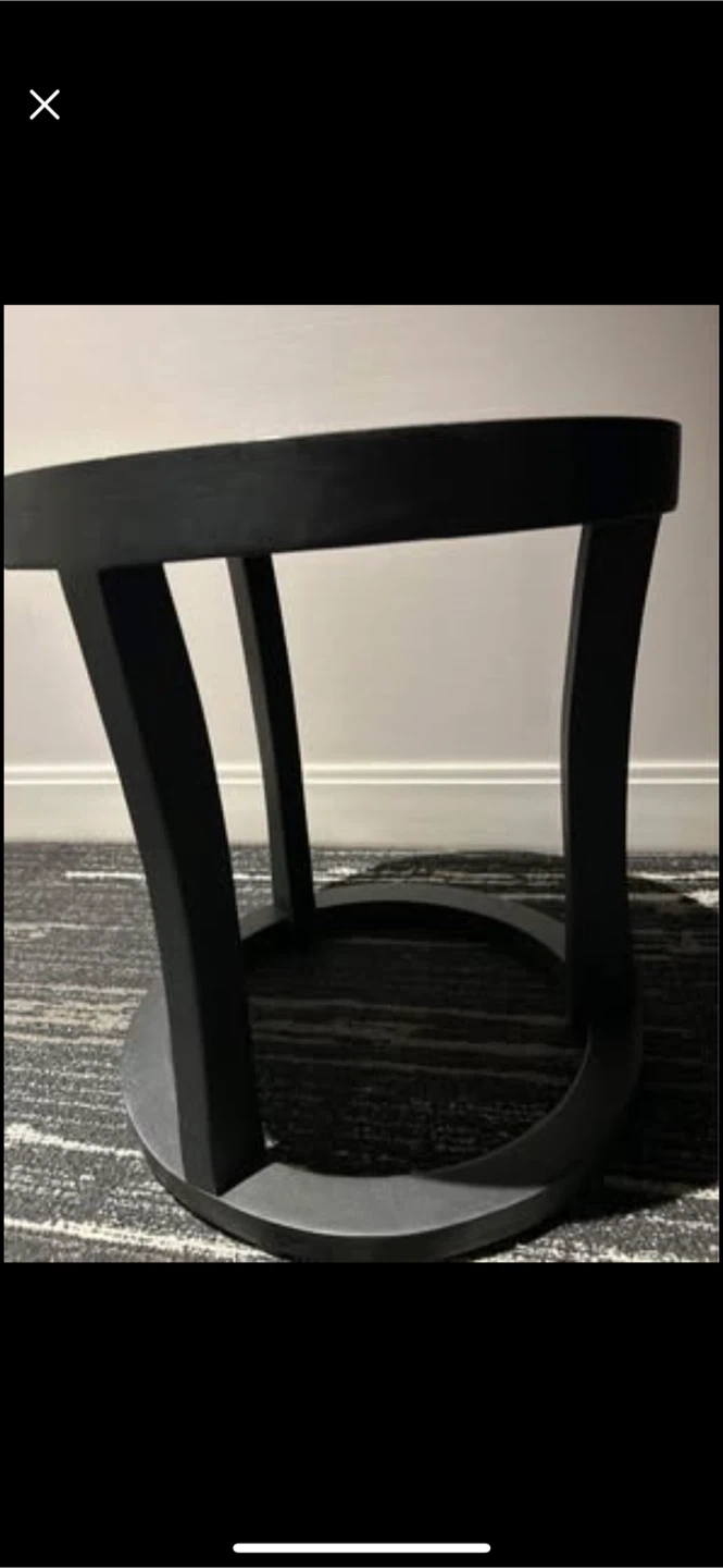 Black Side Table and drawer
