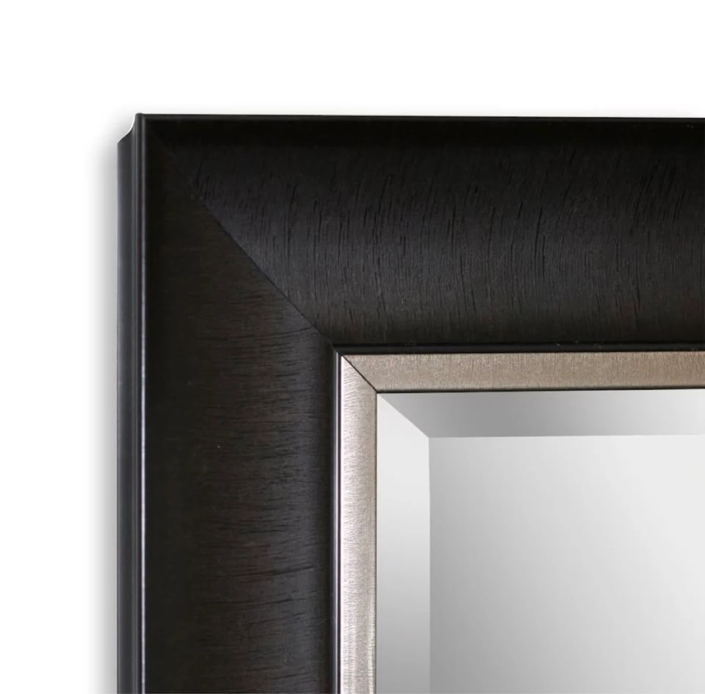 Deco Black and Silver Frame Wall Mirrors (retail $261) - photo 2