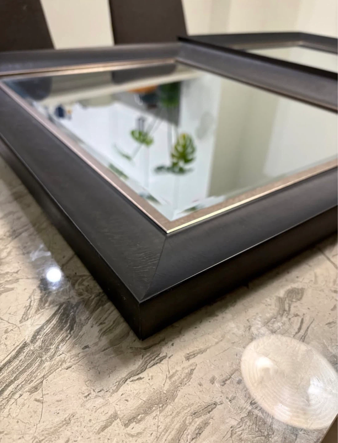 Deco Black and Silver Frame Wall Mirrors (retail $261) - photo 4
