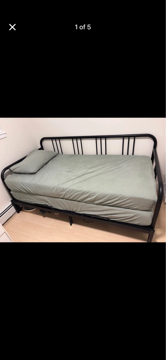 Black Metal Daybed Frame