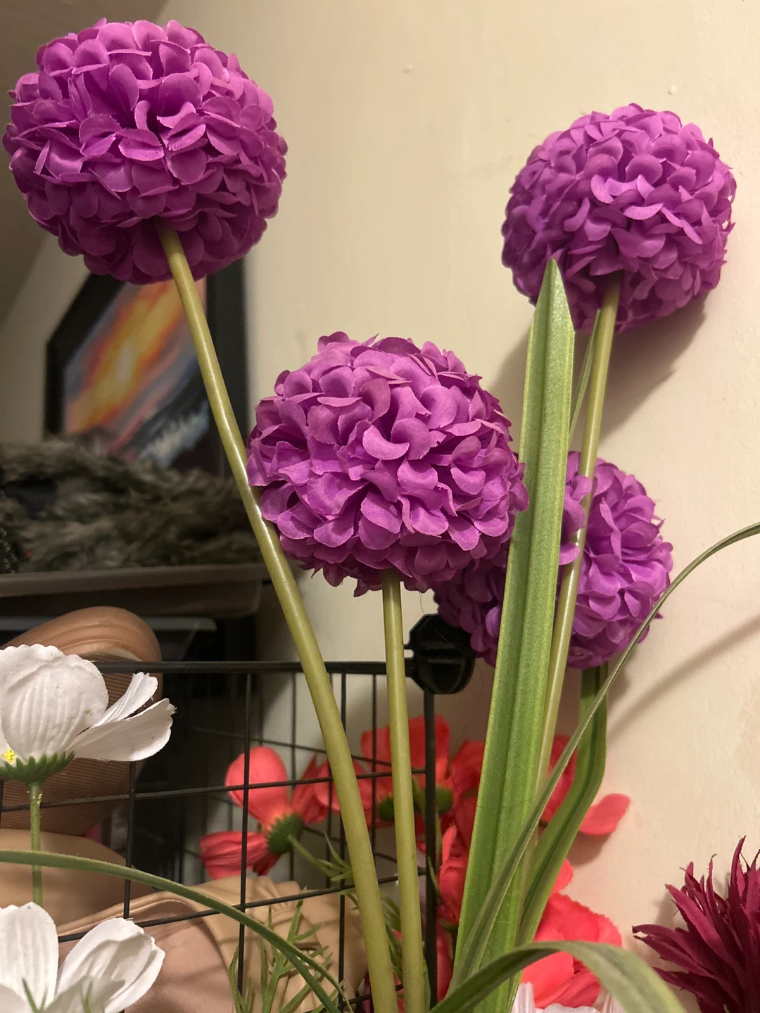 Purple Artificial Flowers