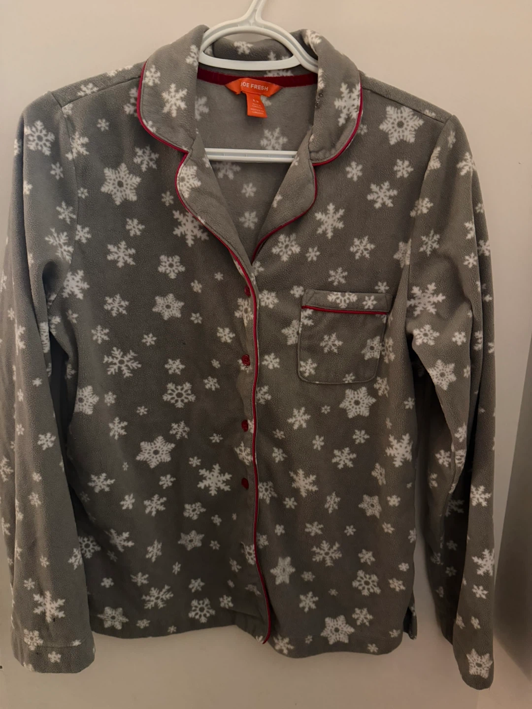 Joe Fresh Grey Snowflake Pajama Top - photo 2
