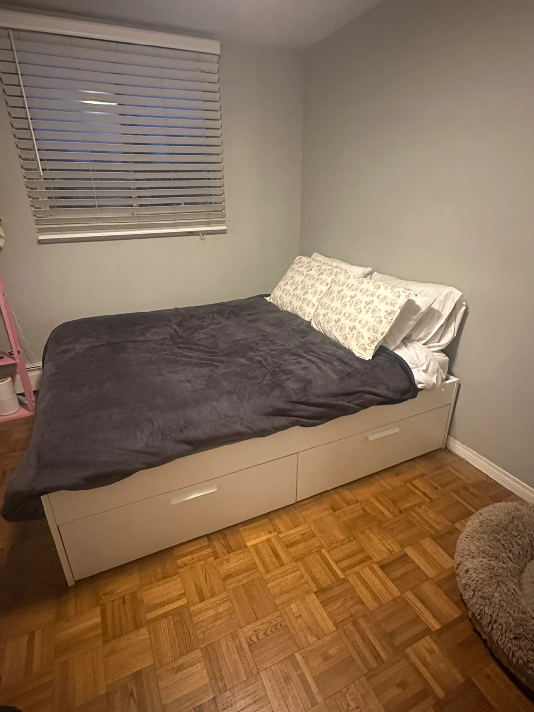 IKEA BRIMNES Queen Bed Frame with Storage - White - photo 3