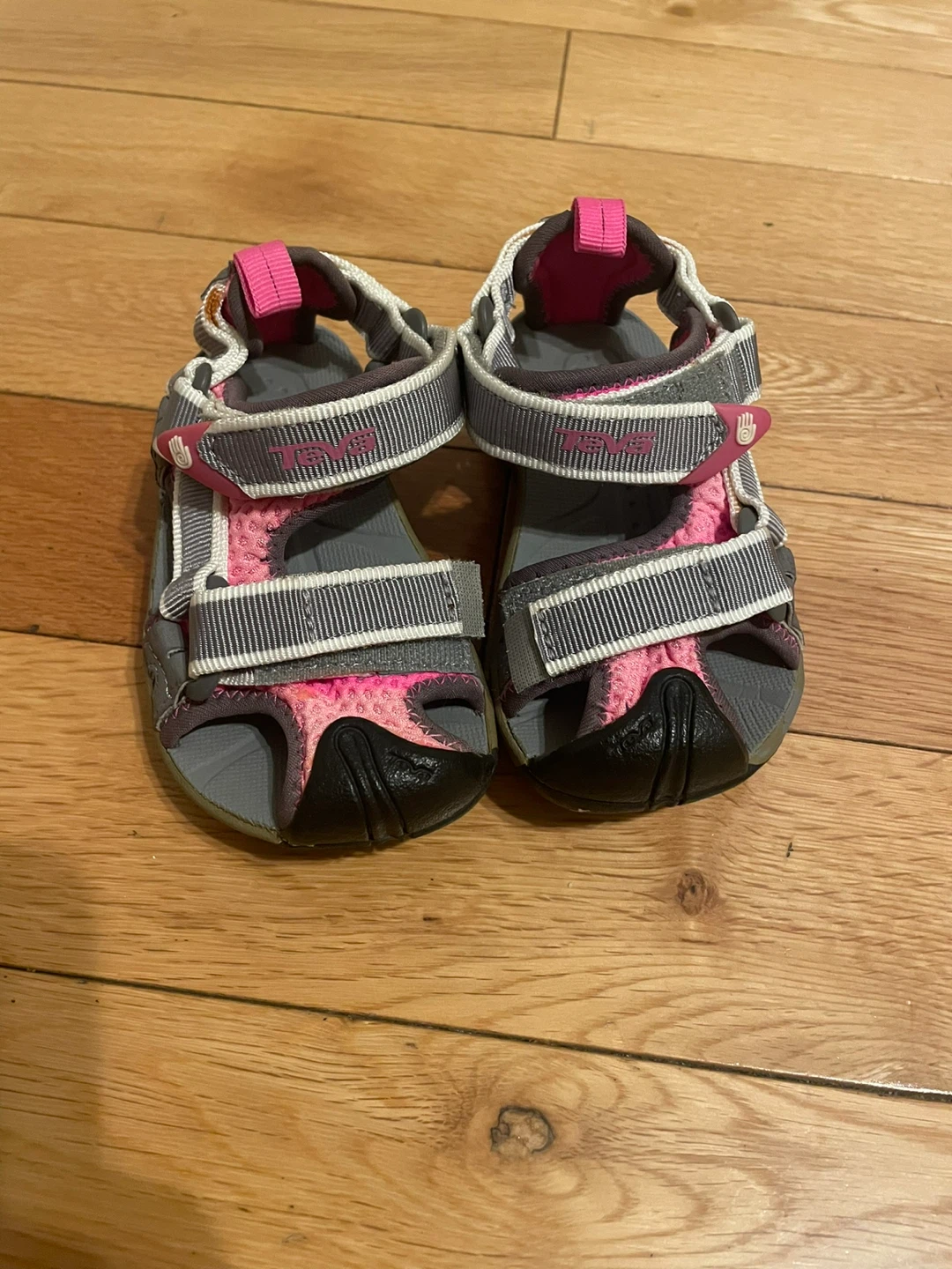 Kids Teva Pink Grey Sandals Toddler Size 7