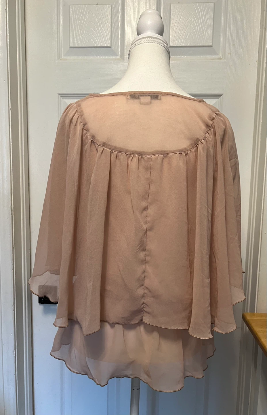 Forever 21 Pink Chiffon Layered Blouse M/M - photo 2