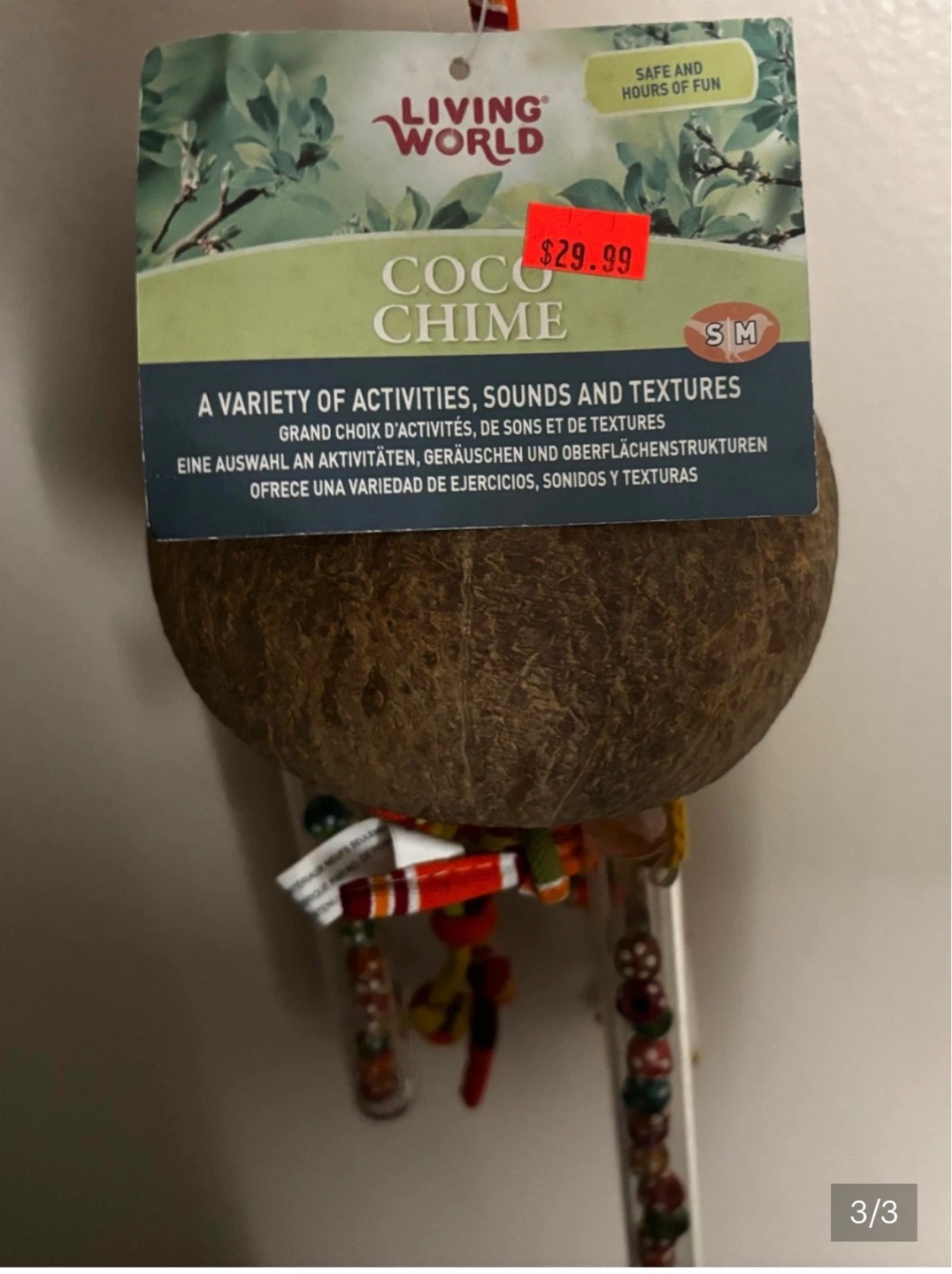 Living World Coco Chime Small Bird Toy - photo 3