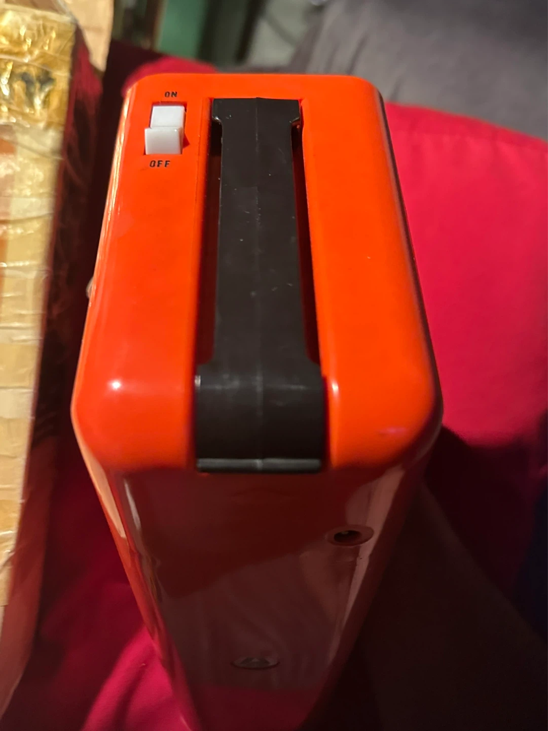 Vintage Dorcy 12v Battery Fluorescent Lantern Orange Mid-Century - photo 5