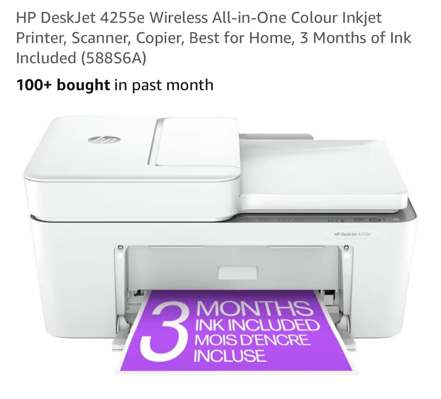 HP DeskJet 4255e Wireless All-in-One Printer