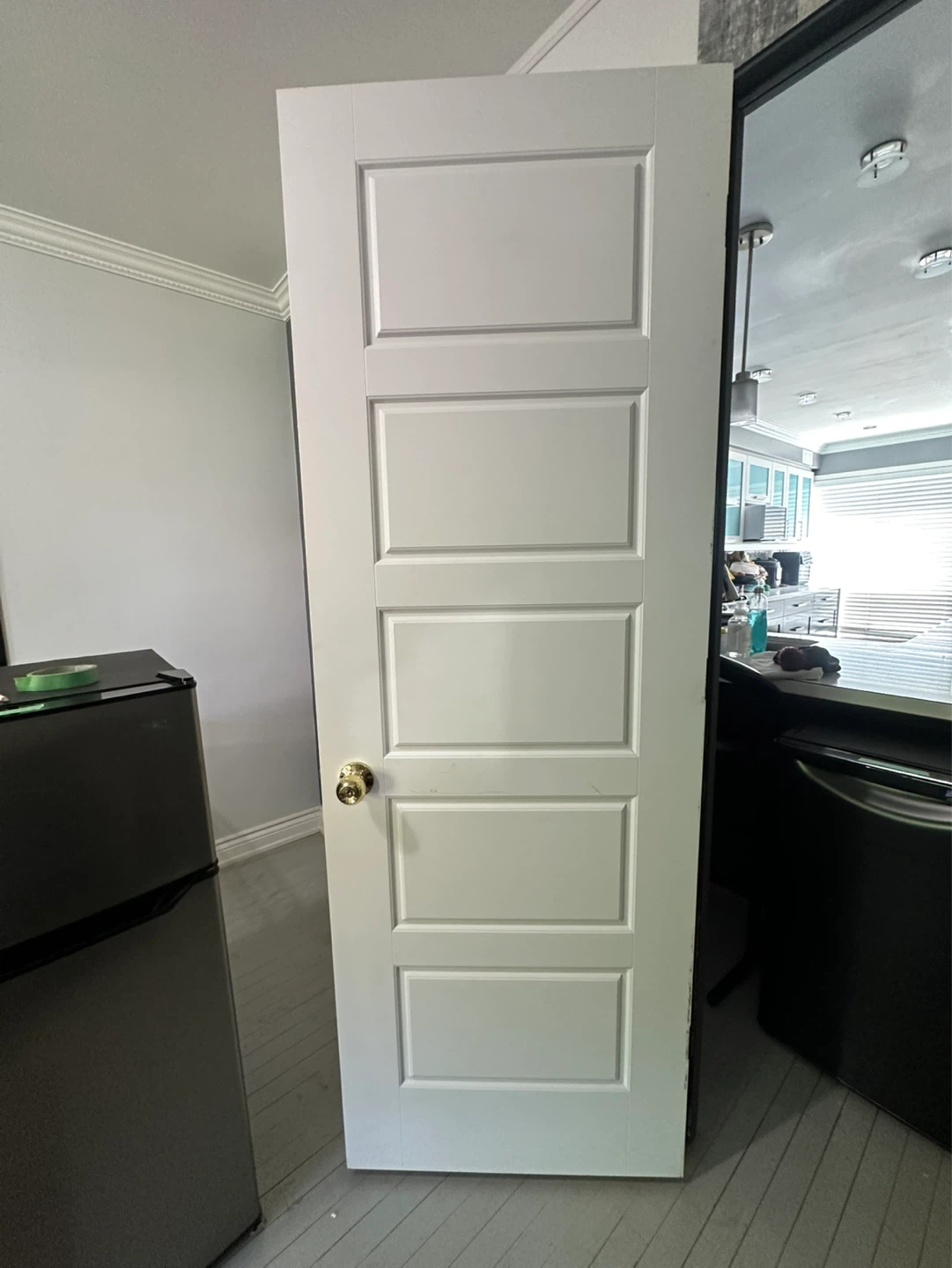 White 5-Panel Interior Door