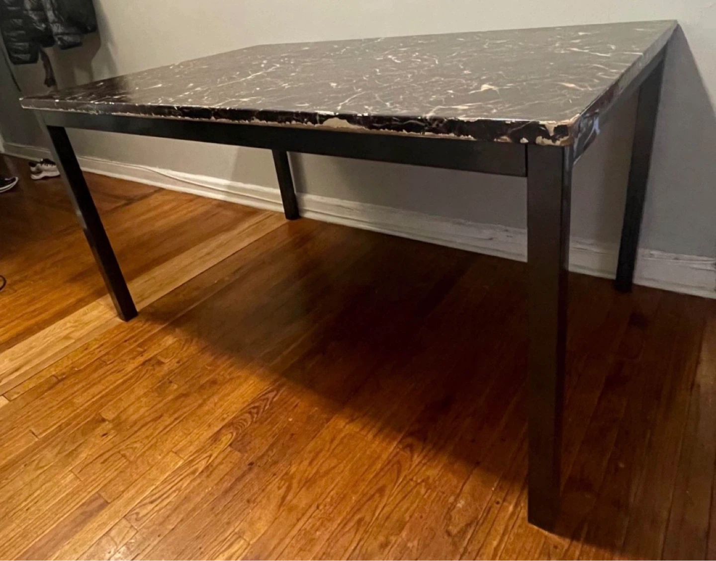 Faux Marble Top Dining Table $40