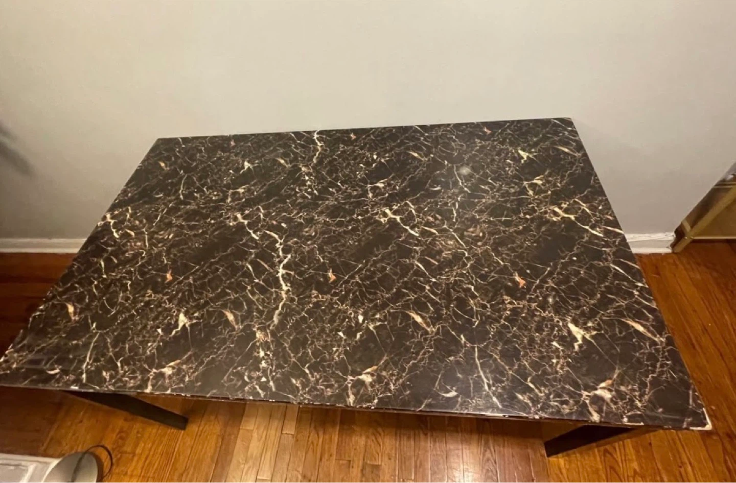 Faux Marble Top Dining Table $40 - photo 2