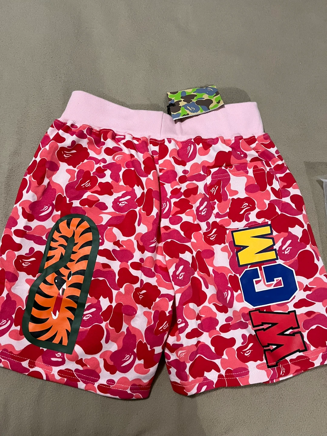A Bathing Ape BAPE Camo Shorts Pink - photo 2