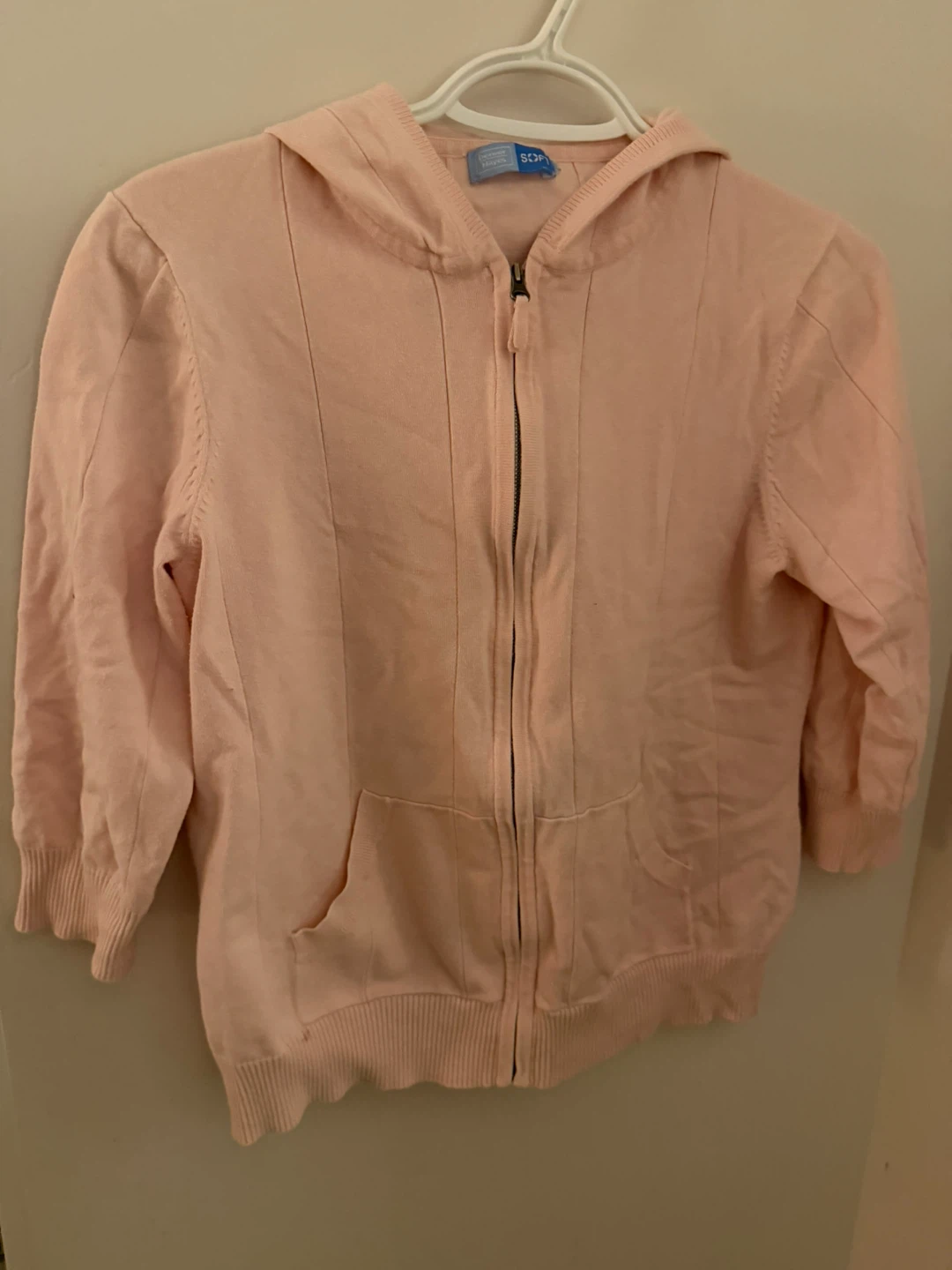Denver Hayes Soft Pink Zip-Up Hoodie - photo 2