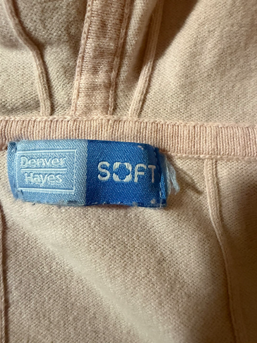 Denver Hayes Soft Pink Zip-Up Hoodie