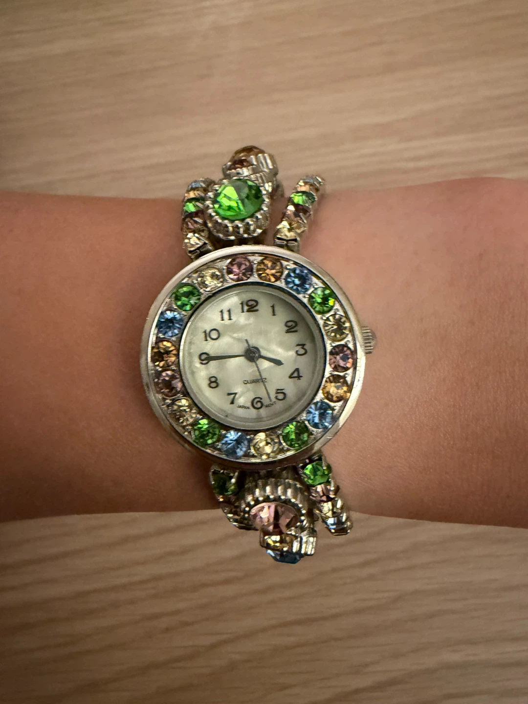 Ladies Beaded Crystal Watch