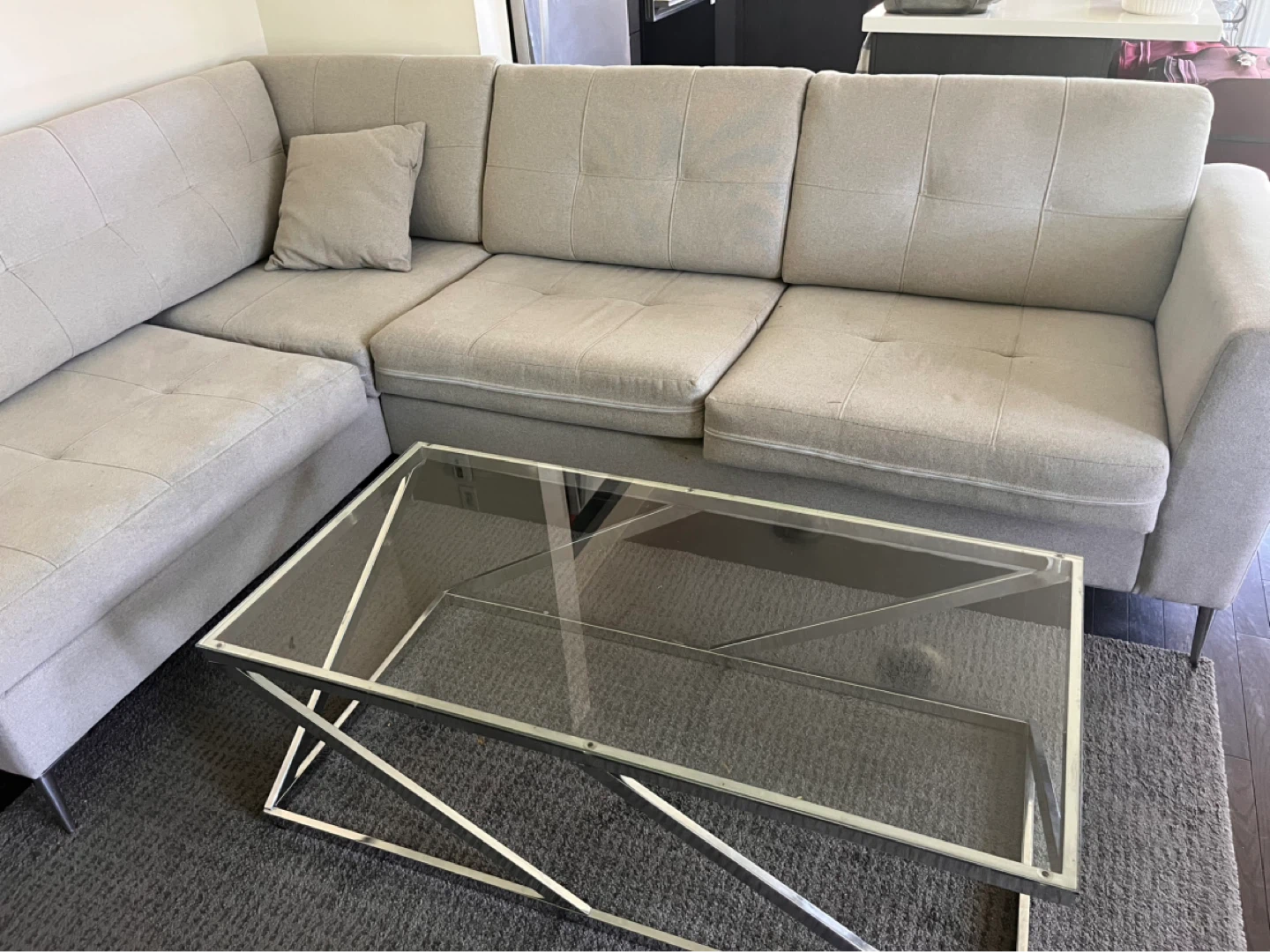 Sectional Sofa and Coffee Table
