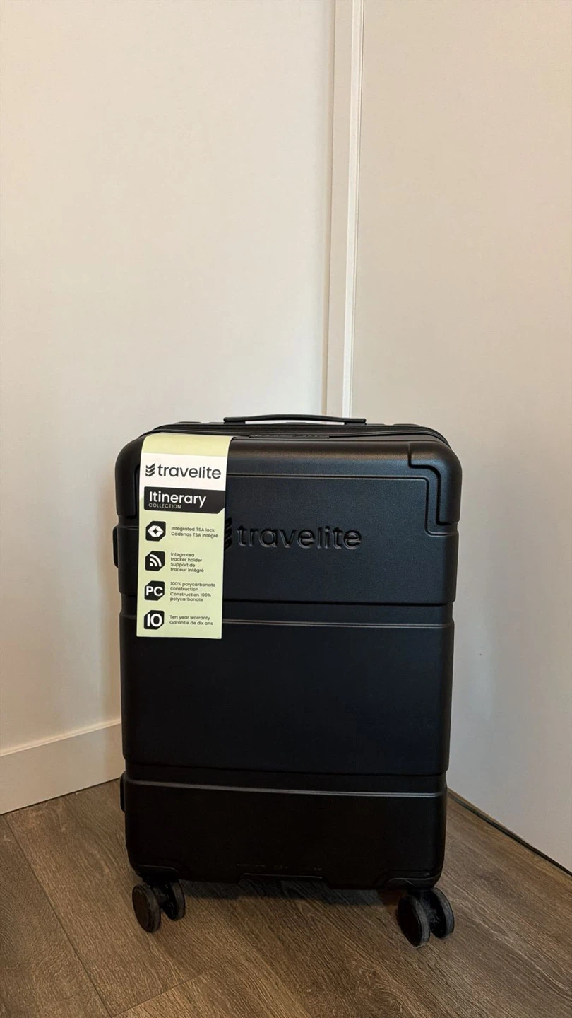 Travelite Itinerary Black Hardside Spinner Suitcase