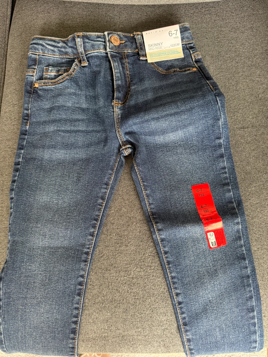 For Immediate Pick Up - Skinny Mid Rise Blue Denim Jeans (New) - photo 3