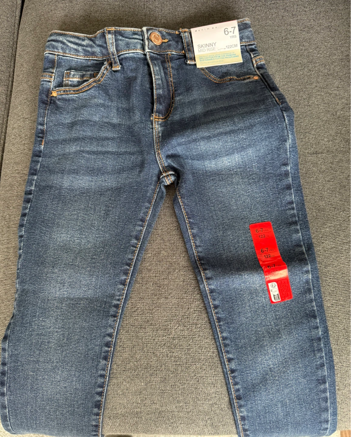 For Immediate Pick Up - Skinny Mid Rise Blue Denim Jeans (New) - photo 4
