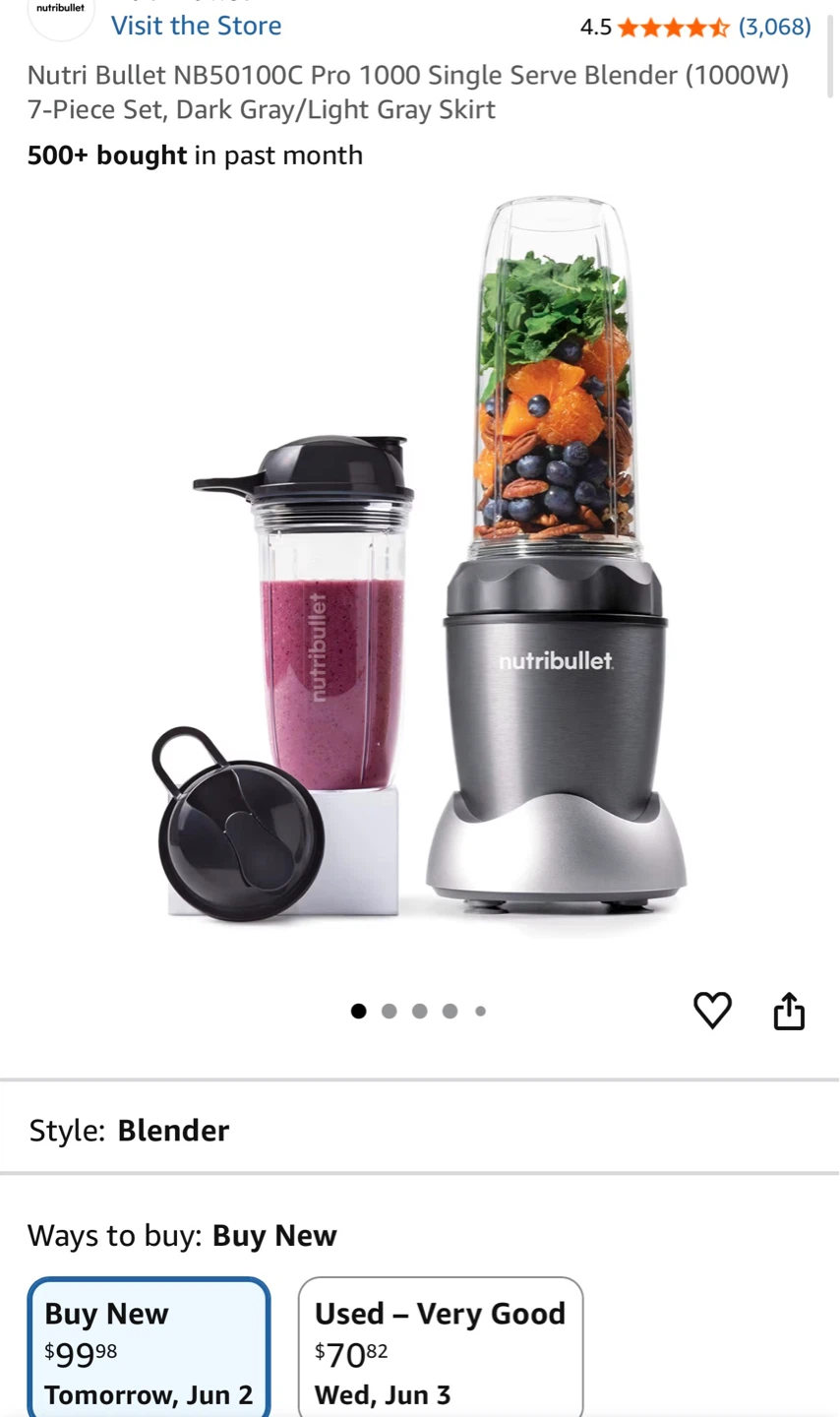 NutriBullet Pro 1000 Smoothie Blender - photo 3
