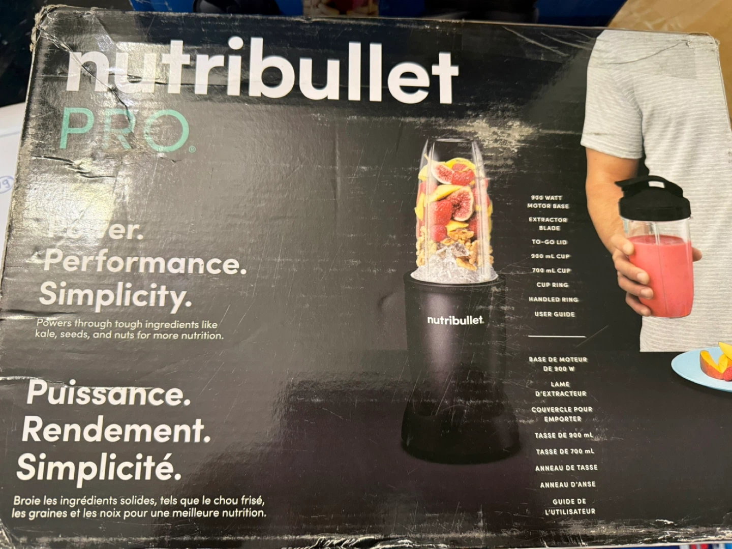 NutriBullet Pro Single Serve Blender (900W) - Matte Black
