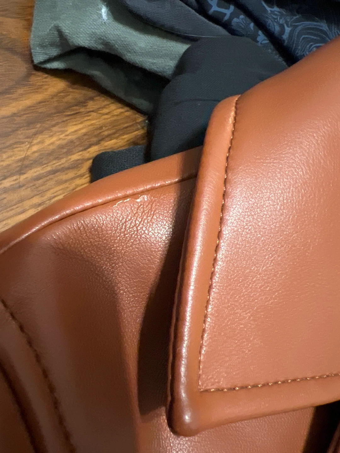 Wilfred Brown Faux Leather Moto Jacket - photo 4