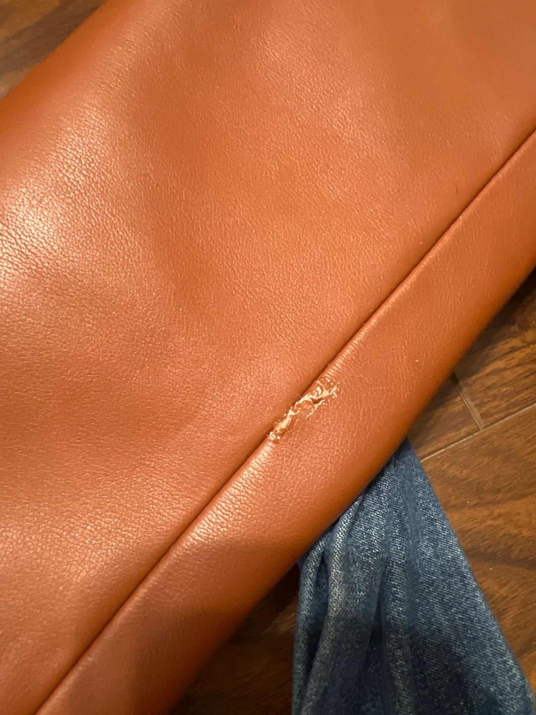 Wilfred Brown Faux Leather Moto Jacket - photo 5