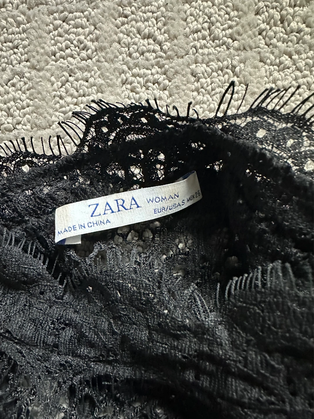Lace black Zara top - photo 2