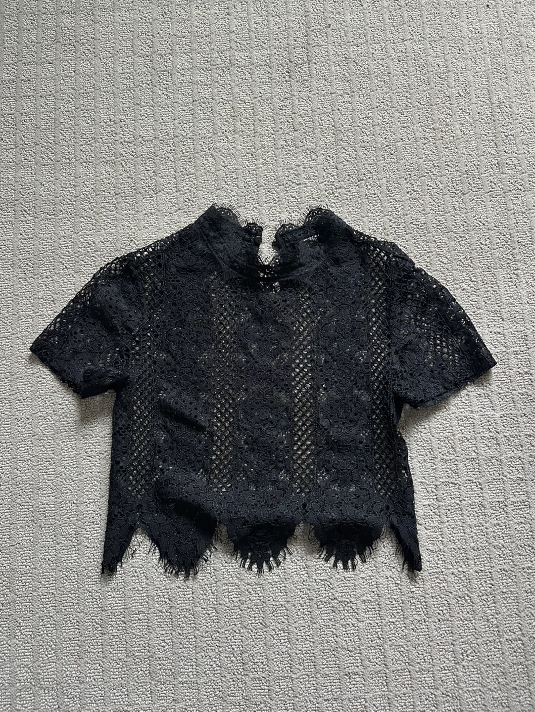 Lace black Zara top