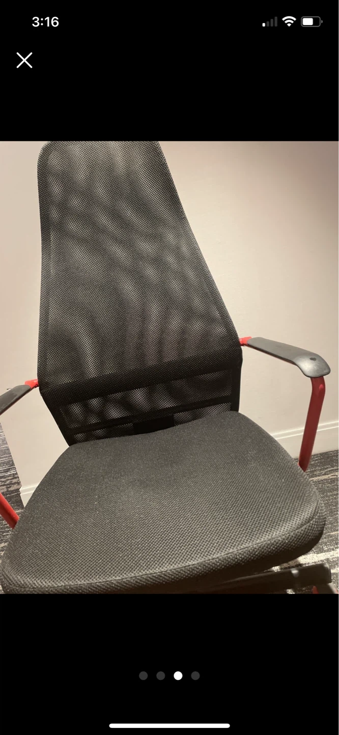 Memory Foam Lumbar Pillow with gaming chair - photo 2