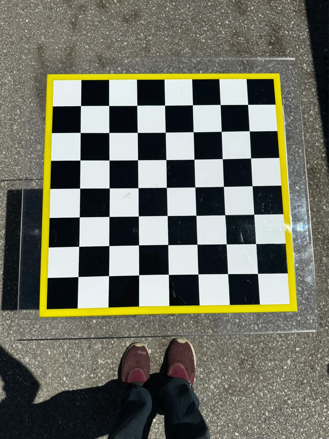 Unique Checkerboard Accent Table Top - photo 4